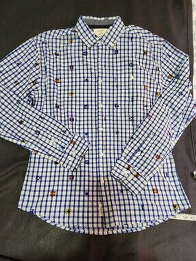 Artistry in Motion men's long-sleeve casual button-down shirt. Sz SMALL
